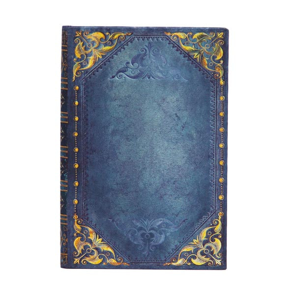 Paperblanks Adressbuch – 90 × 140 mm – liniert – 128 Seiten – 120 g/m² – Hardcover, Daumenregister, blau, FSC