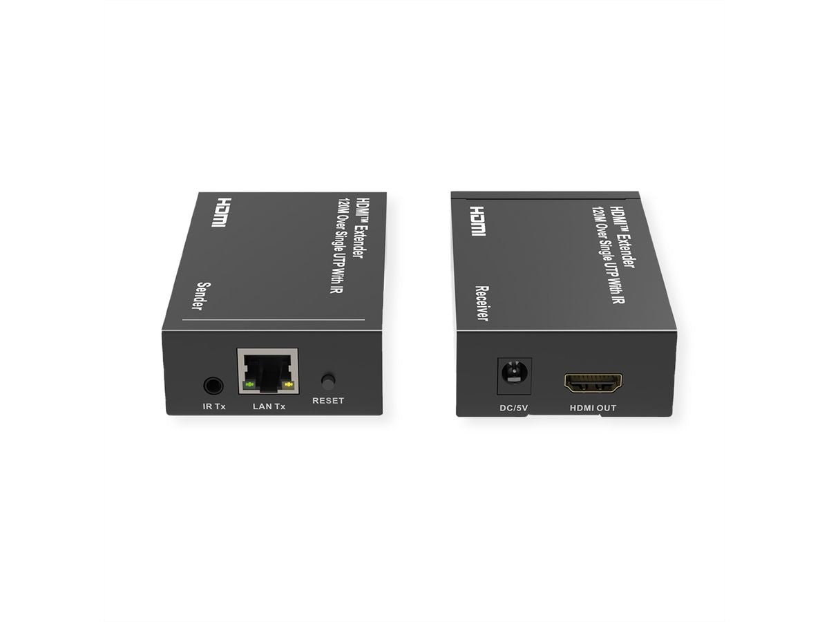 ROLINE HDMI-Extender-Set, über IP, 1080p@60 Hz, 120 m, IR