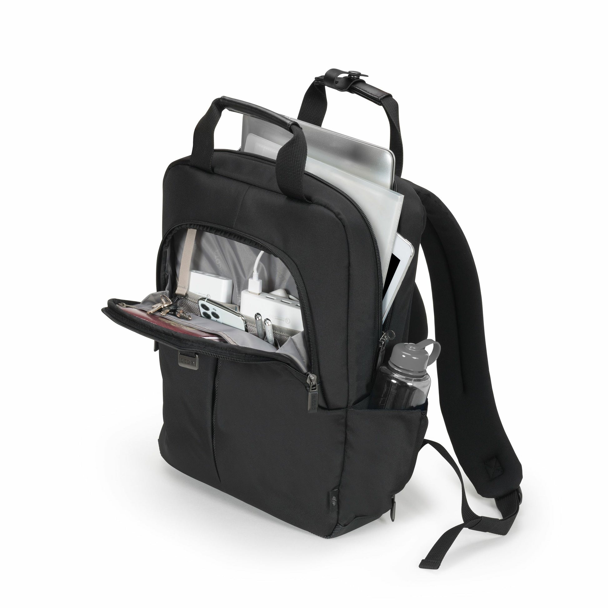 DICOTA Eco Slim PRO Notebook-Rucksack für Notebooks bis 14,1" – Aus recyceltem PET – Schwarz