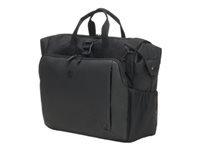 DICOTA Notebook-Tasche bis 15,6" – mit Tablet-Fach, aus 600D rPET – Schwarz