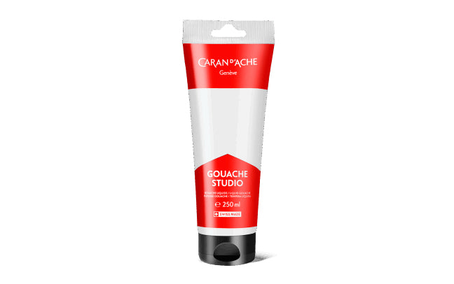 Caran d-Ache Caran d'Ache Gouache Studio – Weiss, matt – 250 ml – für Papier, Karton, Holz