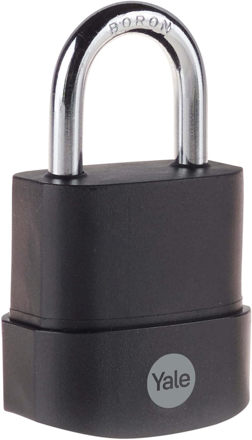 Yale Y227B Mechanisches Vorhängeschloss – Stahl, Bügel H×B 28×22 mm, Ø 10 mm, Sicherheitsstufe 3, Aussen