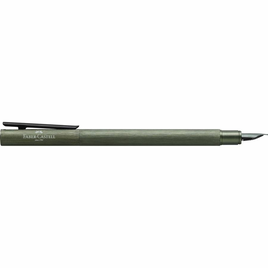 Faber-Castell Neo Slim – Federspitze M – Olivgrün – Patronen/Konverter