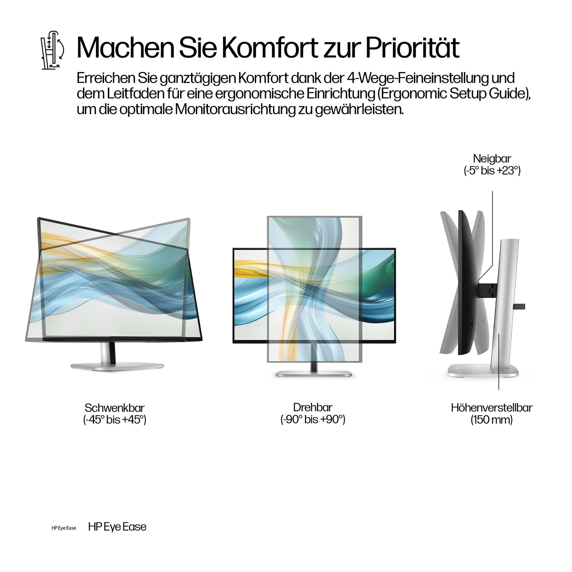 HP Series 5 Pro 524pu – Monitor, 23,8", 1920 × 1080 (Full HD), USB-C