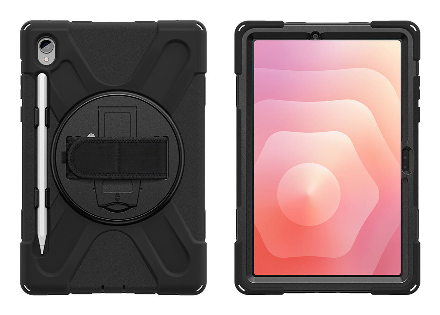 4smarts Rugged Case Grip Tablet-Hülle für Samsung Galaxy Tab S11 11" – Schwarz