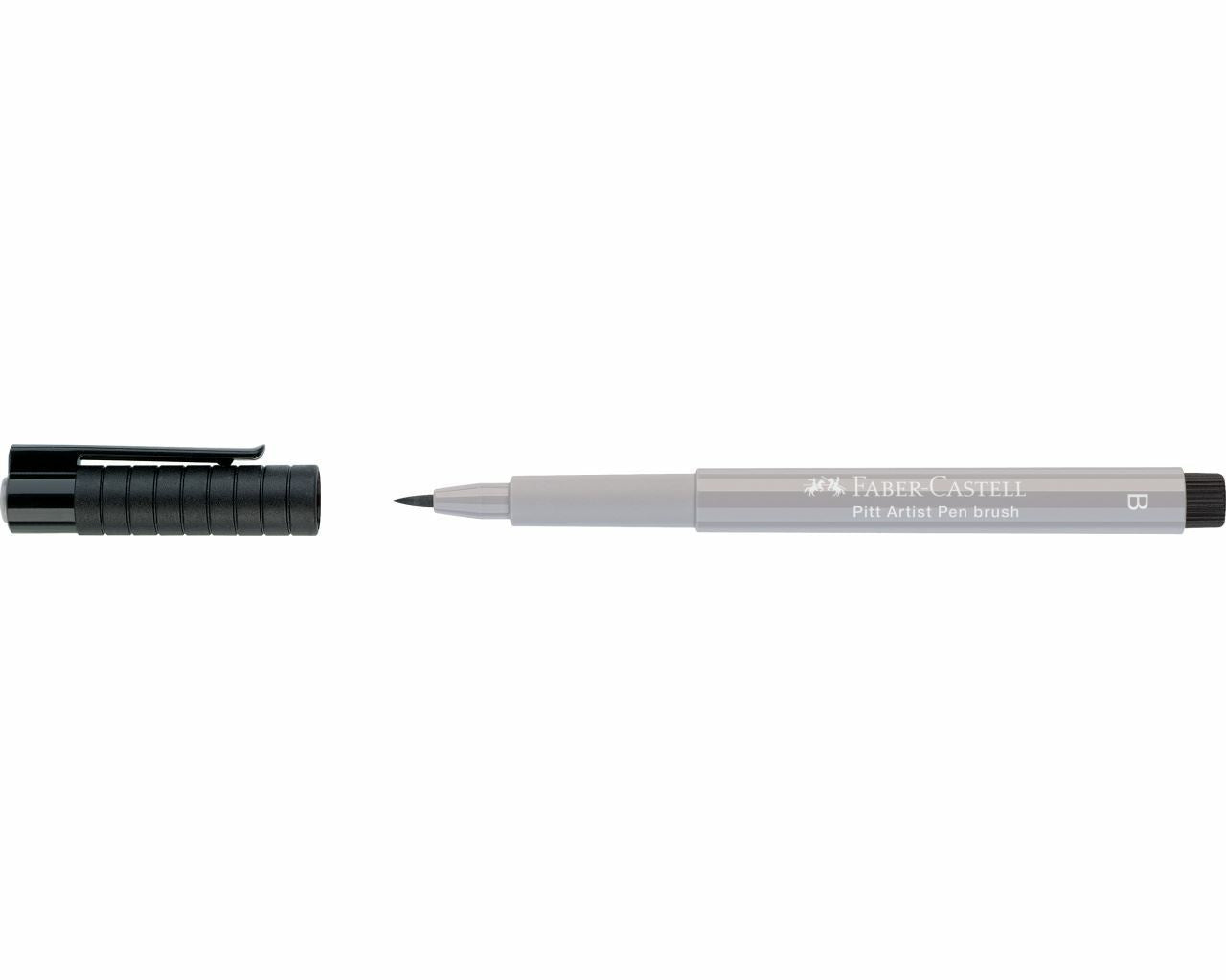 Faber-Castell Pitt Artist Pen Brush – Pinselstift, Pinselspitze, 2,5 mm, Warmgrau III, pigmentiert, wasserfest