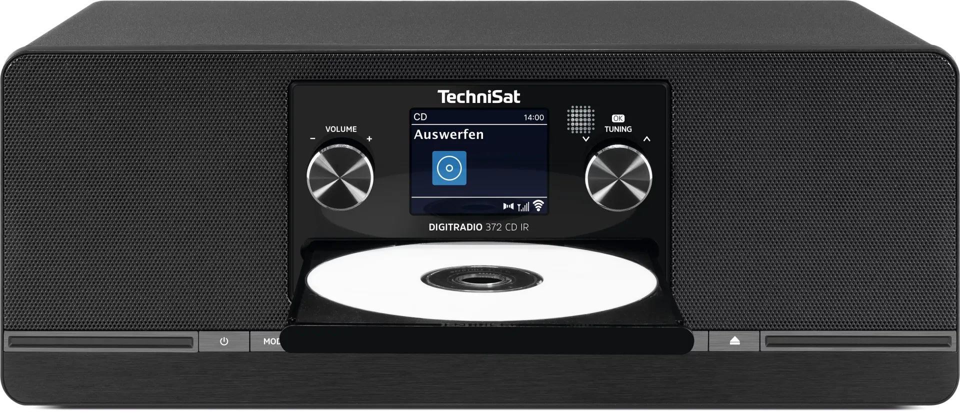 TechniSat DigitRadio 372 CD IR – Internetradio, DAB+/UKW, Bluetooth, WLAN – Schwarz