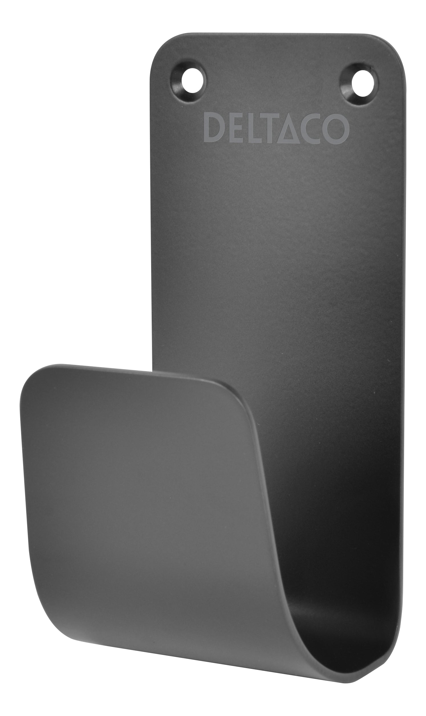 Deltaco Kabelhalter, Edelstahl SS304 – schwarz