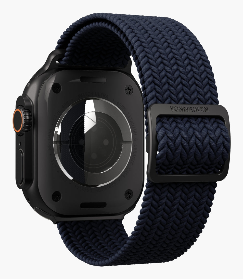 Vonmählen Woven Loop – Armband – für Apple Watch – Navy/Schwarz, Einheitsgrösse, Nylon