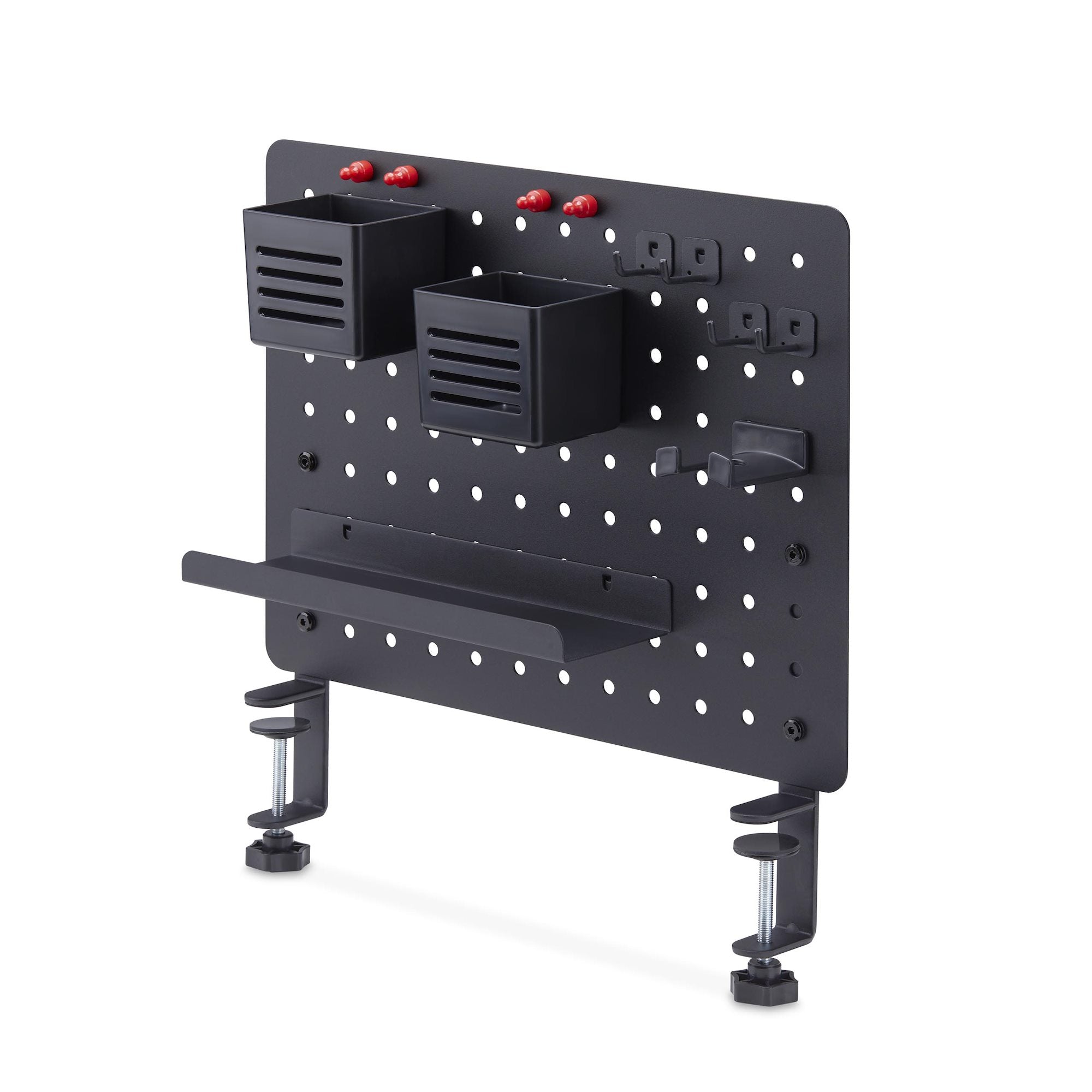 StarTech.com StarTech Lochwand-Organizer, Stahl, Schwarz, mit Zubehör, zum Anklemmen