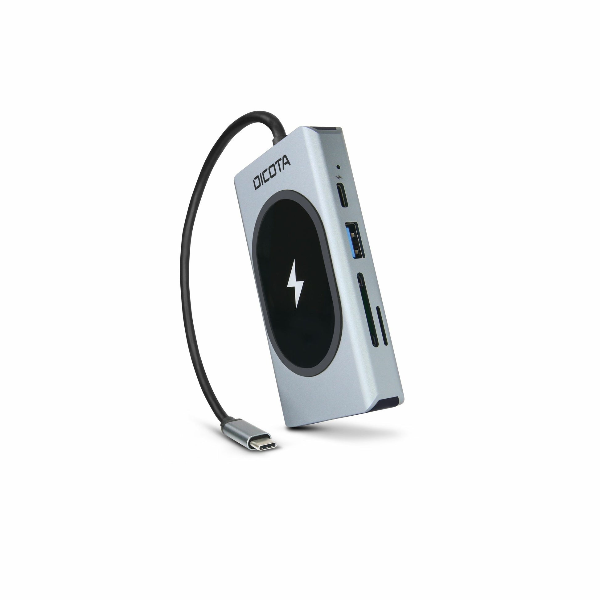 DICOTA D32059 Multiport-Adapter – USB-C, 1× HDMI, 1× VGA, 3× USB-A, 100 W PD, GbE, SD/microSD, für Windows/Mac