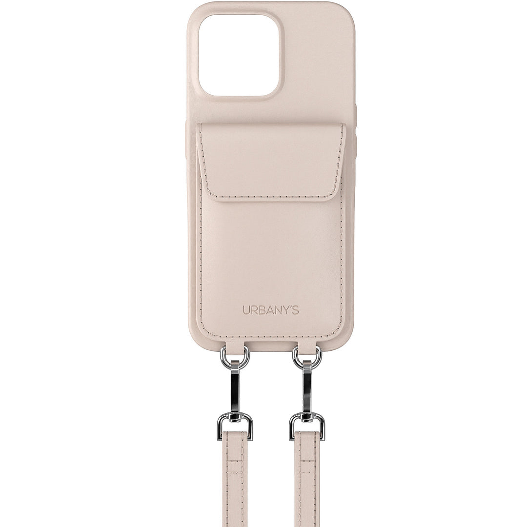 Urbany's Necklace-Hülle Beach Beauty – für Apple iPhone 17 – beige – mit Kartenfach