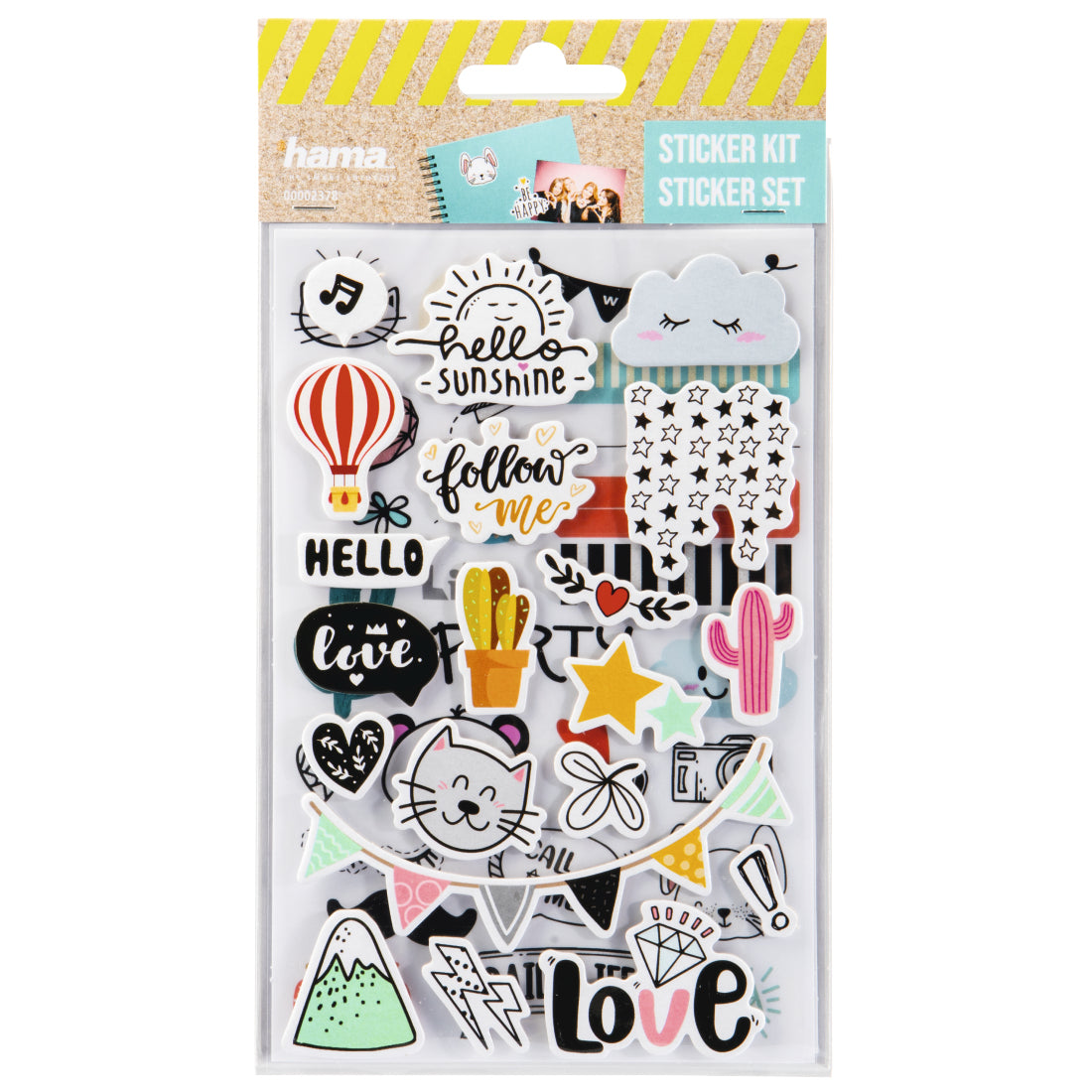 Hama Schmucketiketten – Motive sortiert – Papier, 2 Bogen, 125 × 220 mm