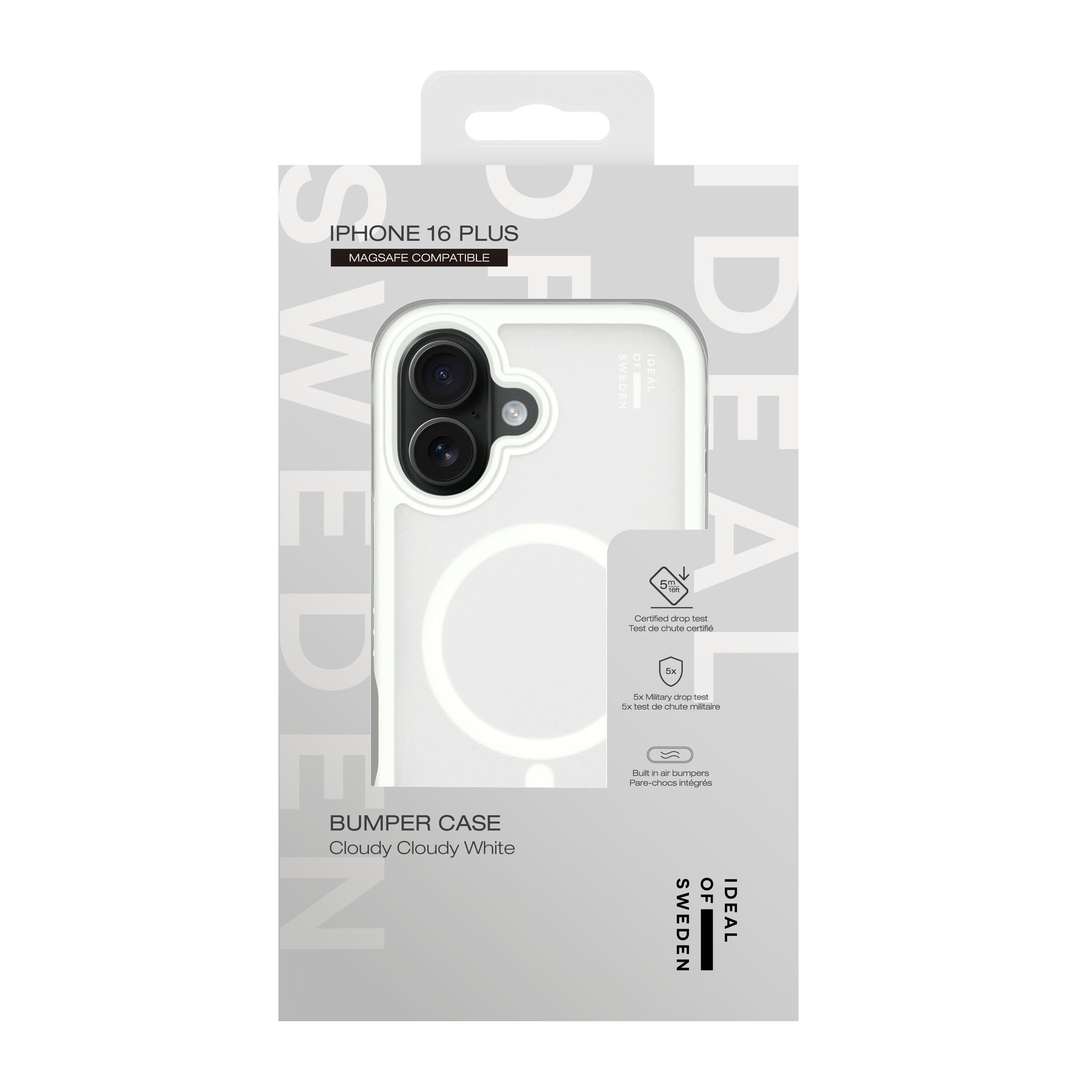 iDeal of Sweden Backcover – für Apple iPhone 16 Plus – transparent – Kunstleder – MagSafe-kompatibel