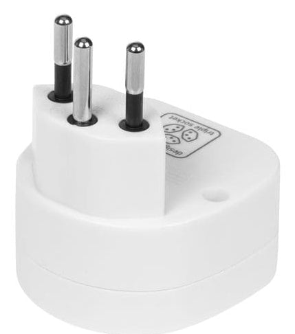 Furber. Reiseadapter – USA zu Schweiz – 10 A/2500 W, 3-polig – weiss