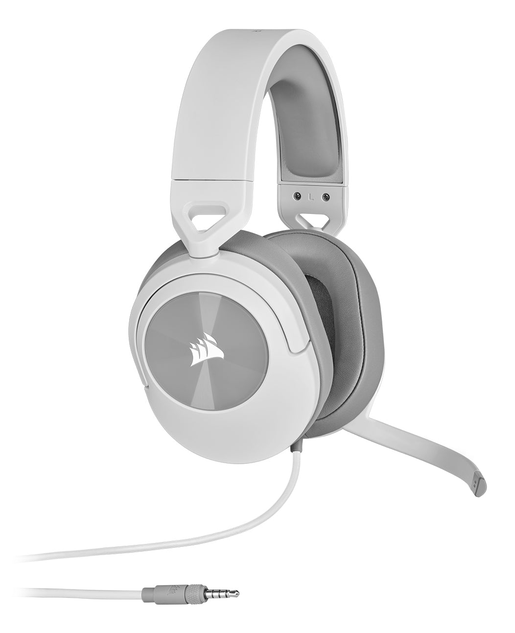 Corsair HS55 Stereo – Over-Ear Gaming-Headset – 3,5 mm Klinke, Stummschaltung – Weiss – für PC