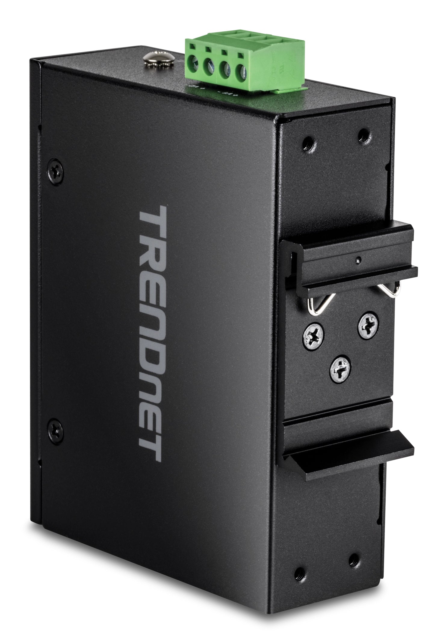 TRENDnet TI-BF22SFP – Medienkonverter – 2×SFP, 2×GbE PoE++ 90 W, IP30, DIN-Schiene