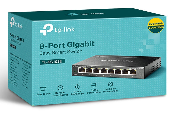 TP-Link TL-SG108E – Managed Switch – 8×GbE, L2