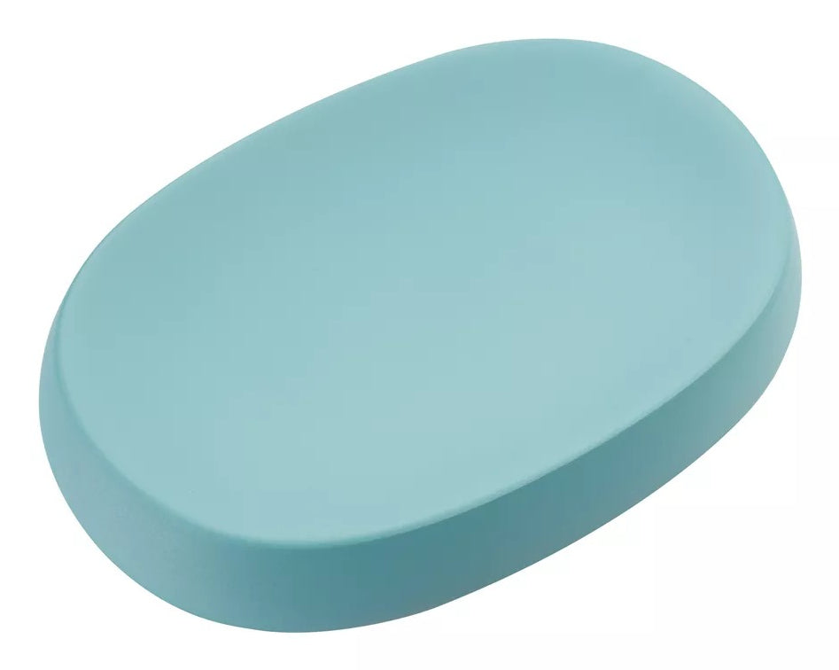 Diaqua Seifenschale Smilla – 12,7×9×2,4 cm, Polyresin, Aqua (oval)