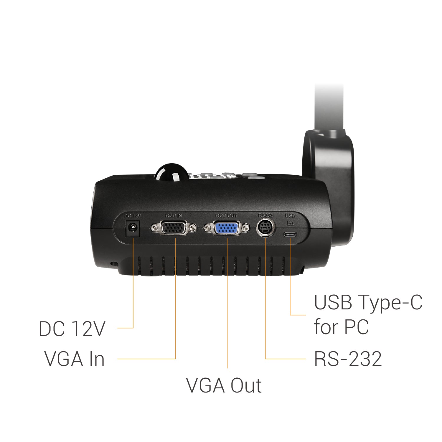 AVer F50+ – Visualizer/Dokumentenkamera, 4K60, 10× optischer Zoom, Aufnahmebereich 400 × 300 mm, HDMI/VGA/USB
