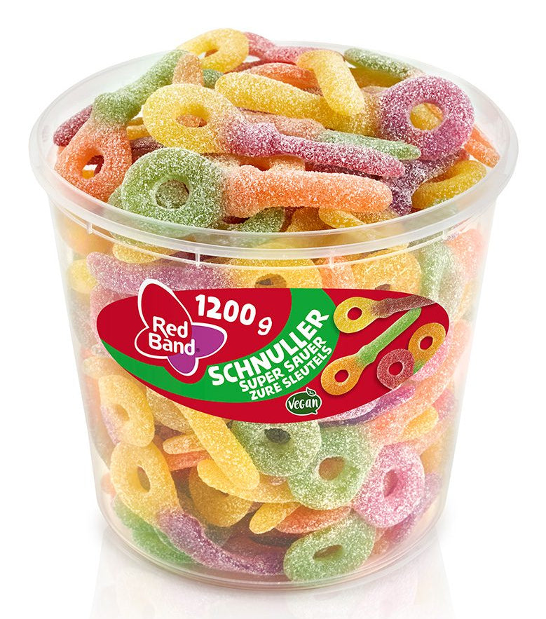Red Band Schnuller – Gummibonbons – Sauer – 100 Stück