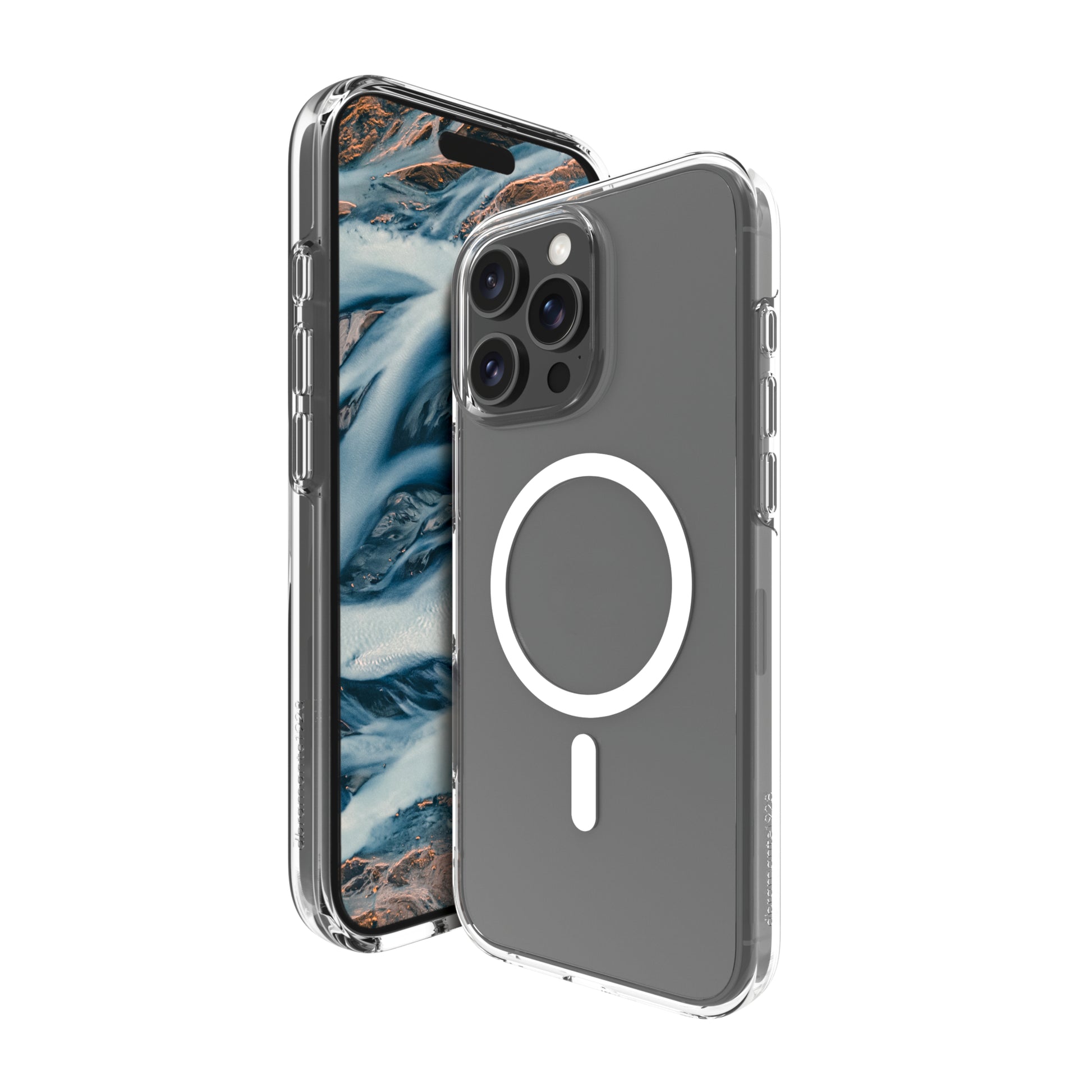 dbramante1928 Iceland Pro Backcover – für Apple iPhone 16 Pro Max, MagSafe, Recycling-Kunststoff, Transparent