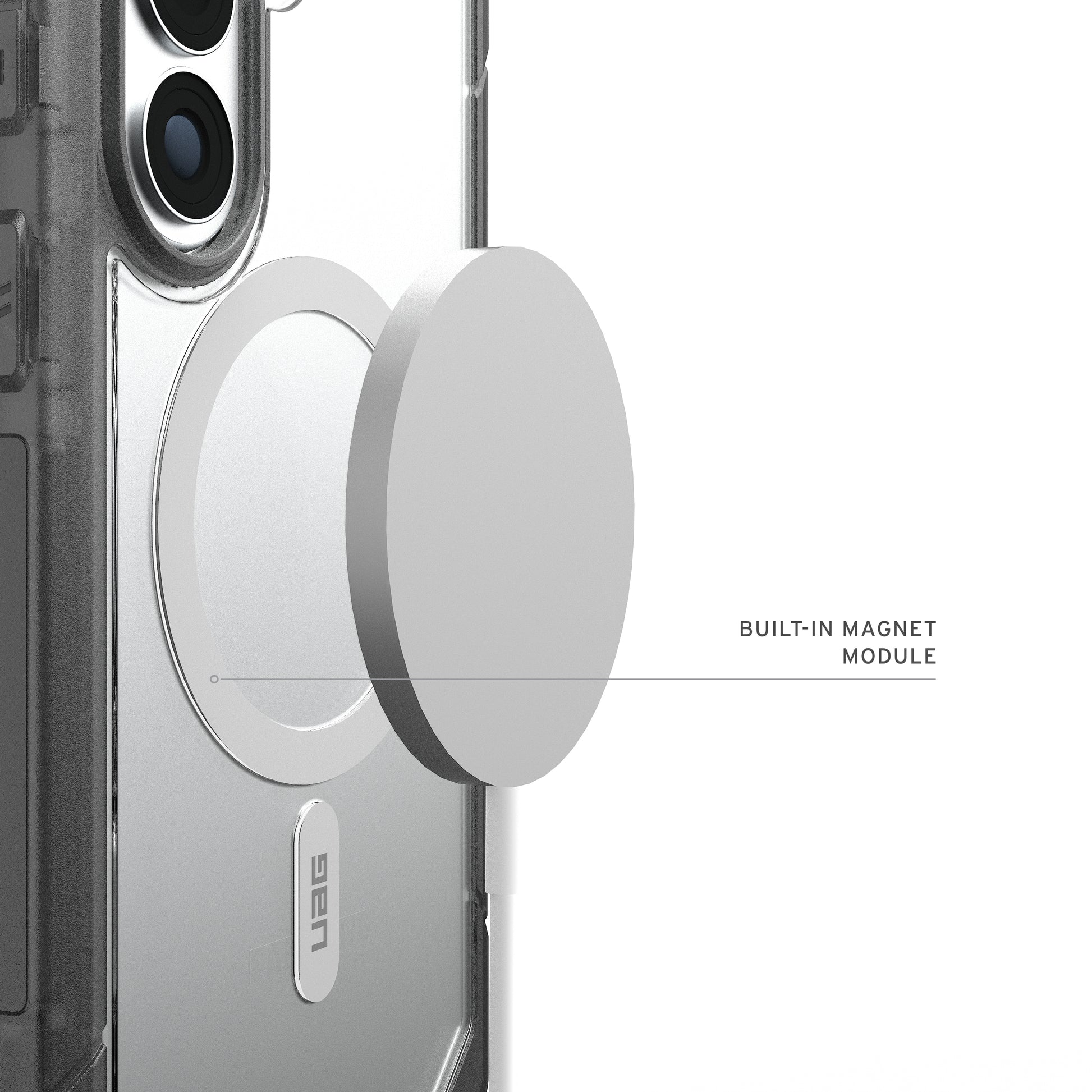 Urban Armor Gear UAG Trooper Backcover – für Samsung Galaxy S26 Plus, MagSafe, mit Ständer, PC, Transparent