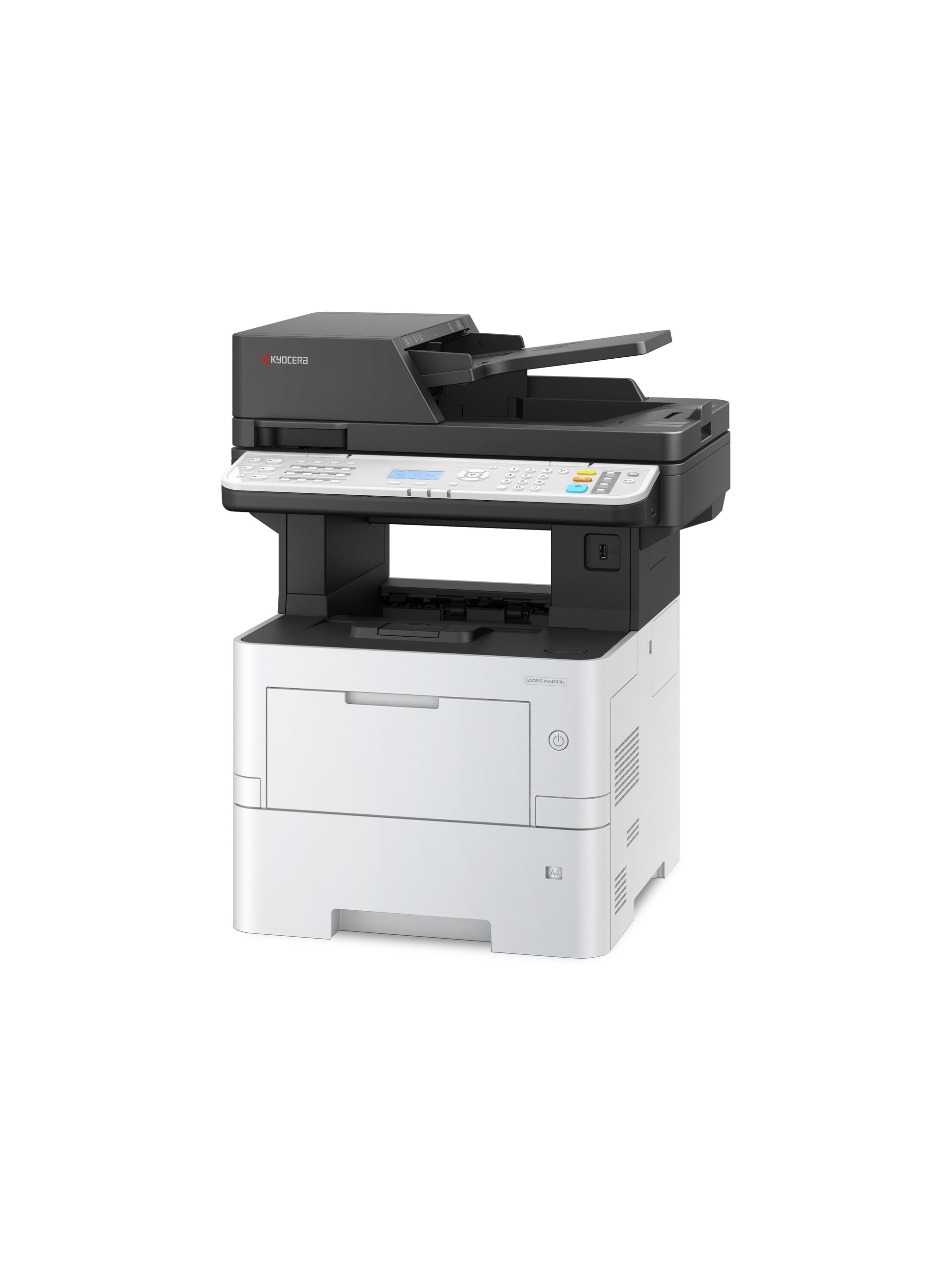 KYOCERA Ecosys Ma4500Fx – S/W Laser-MFP A4, 4-in-1 – USB/LAN – Duplex, Duplex-ADF, 75 Blatt ADF – 45 ppm S/W