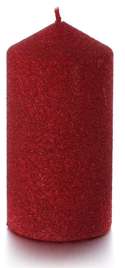 Balthasar Zylinderkerze – Ø 7 × 14 cm – Paraffin, Rot