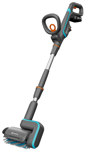 Gardena Terrassenreiniger AquaBrush – Akku – grün/grau/orange – 16,3 × 136,4 cm