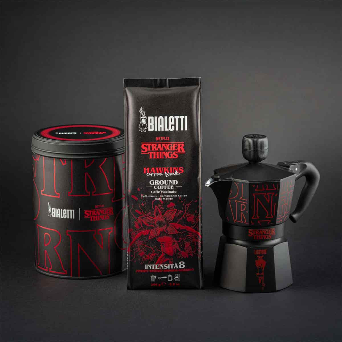 Bialetti Stranger Things – Gemahlener Kaffee – Espresso, Intensität 8, 250 g