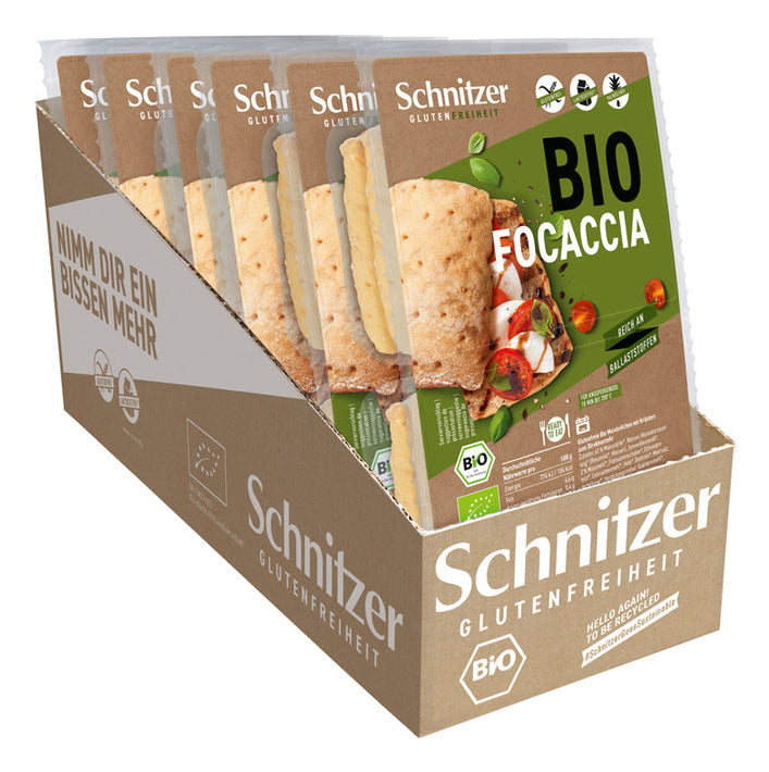 Schnitzer Bio Focaccia – Kräuter, glutenfrei – 220 g