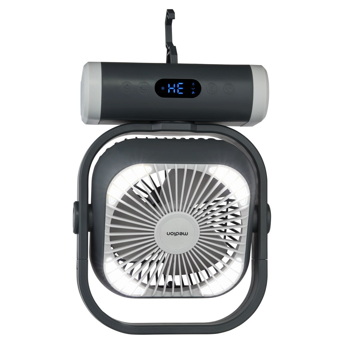 MEDION USB-Tischventilator MD 12065 – 15 cm, 5 Stufen, 20 W, 48 dB(A), Grau
