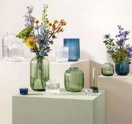 Villeroy & Boch Fleur Vase – Ø 16 × 19 cm – Glas, transparent