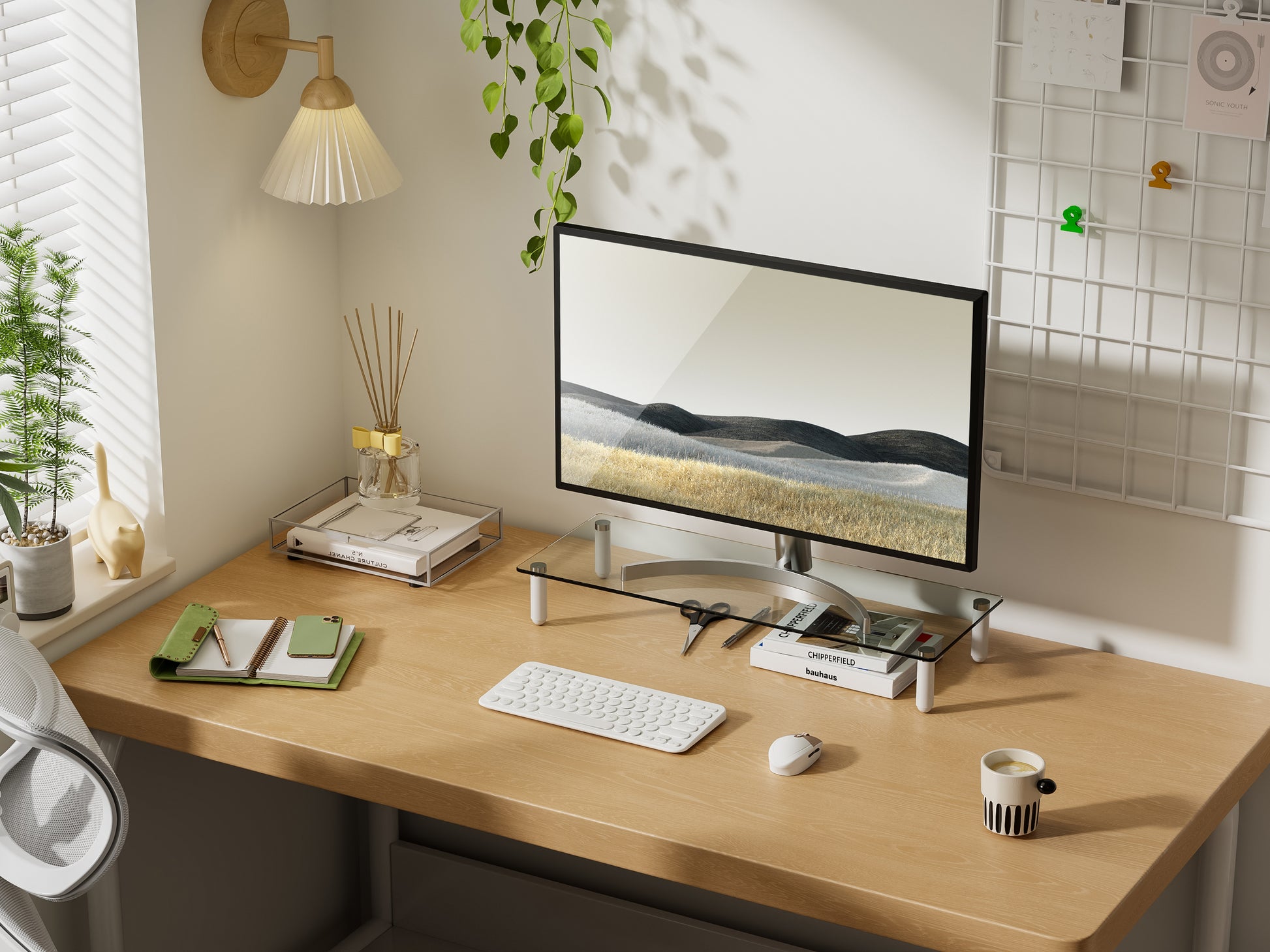 Equip 650882 – Monitor-Tischständer – freistehend – 1 Monitor – bis 20 kg/Monitor – Kabelmanagement, Transparent