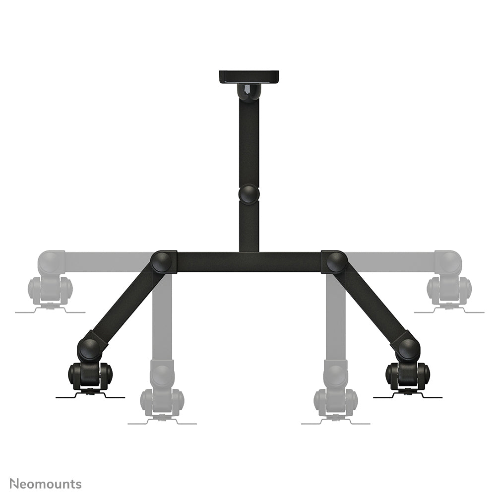 Neomounts FPMA W960D – Wandhalterung, 2 Monitore, Wand, bis 23", VESA 75 × 75 mm, 12 kg, neigbar, schwarz