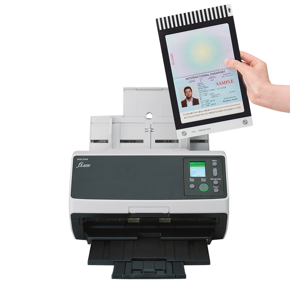 Ricoh fi-8190 – Einzugsscanner, A4, Duplex, 90 ppm, ADF 100 Blatt, LAN
