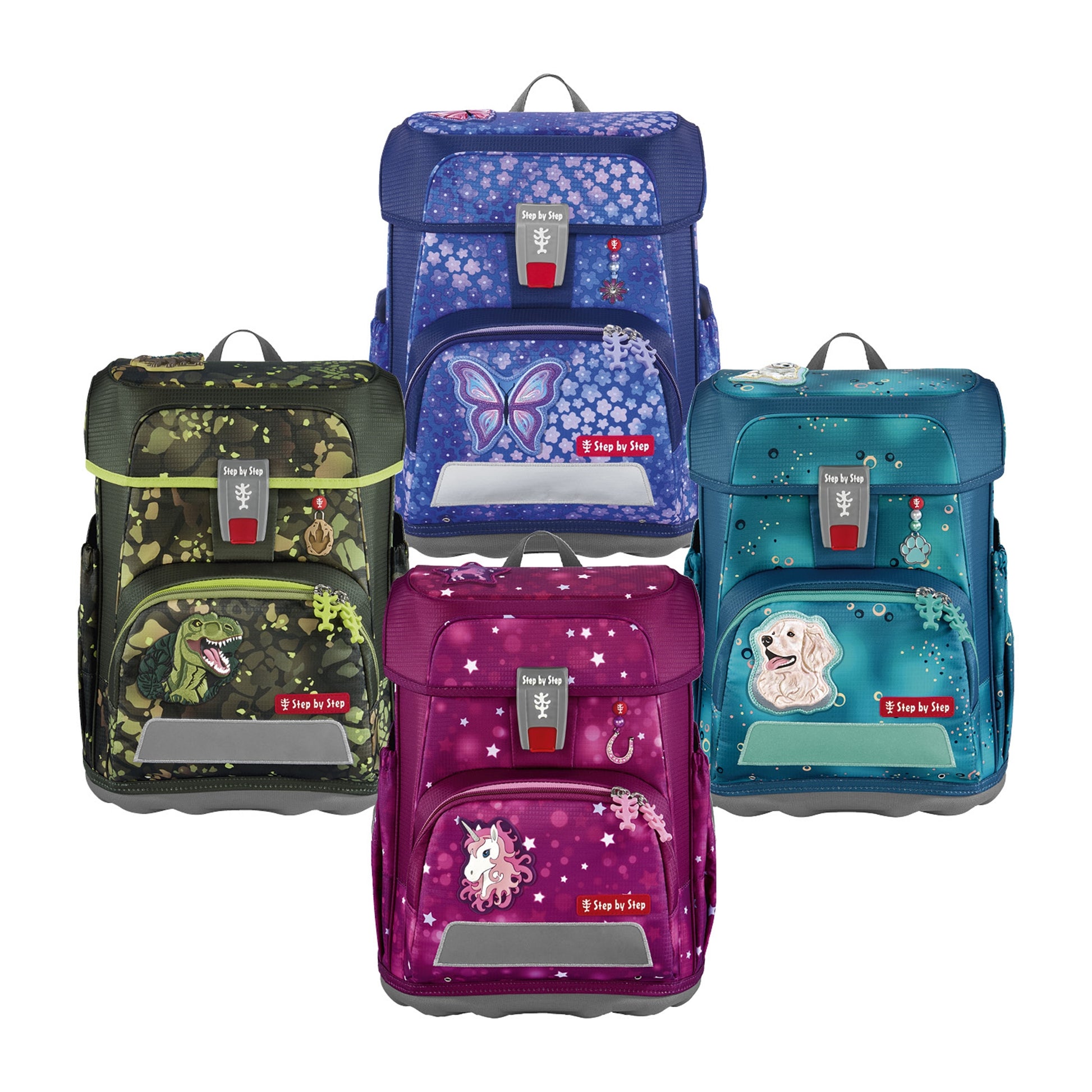 Step by Step Schulrucksack-Set Cloud – 5-teilig – Sweet Unicorn Nuala – Recycelte Materialien
