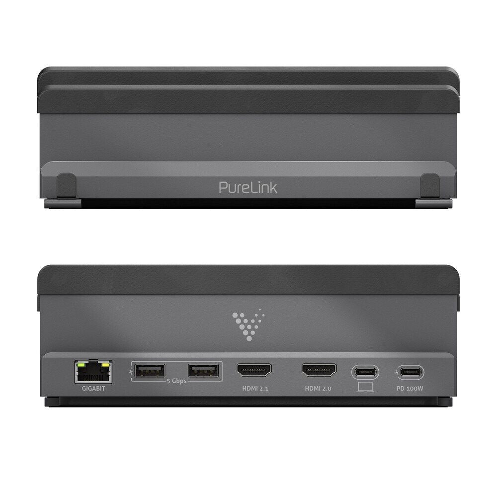 PureLink VL-DS100 Dockingstation – USB-C, 2× HDMI, 2× USB-A, 100 W PD, GbE, für Laptops