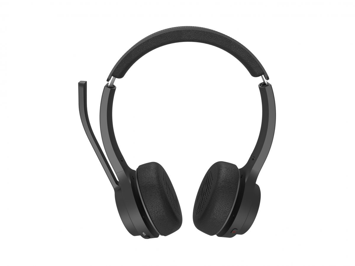 Conceptronic POLONA04B Office-Headset – On-Ear, Stereo, Kabel + BT, ANC, Schwarz, BT 5,3