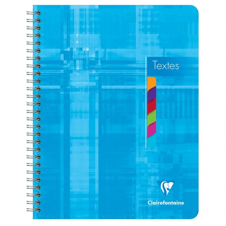Clairefontaine Spiralheft, 175 × 220 mm, séyès 8 × 3 mm, Spiralbindung, Karton, 144 Seiten, 90 g/m² – sortiert