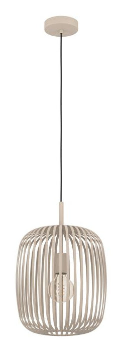 EGLO Pendelleuchte – Ø 32,5 × 110,0 cm, 40 W, dimmbar, für ZigBee 3.0, beige, exkl. E27
