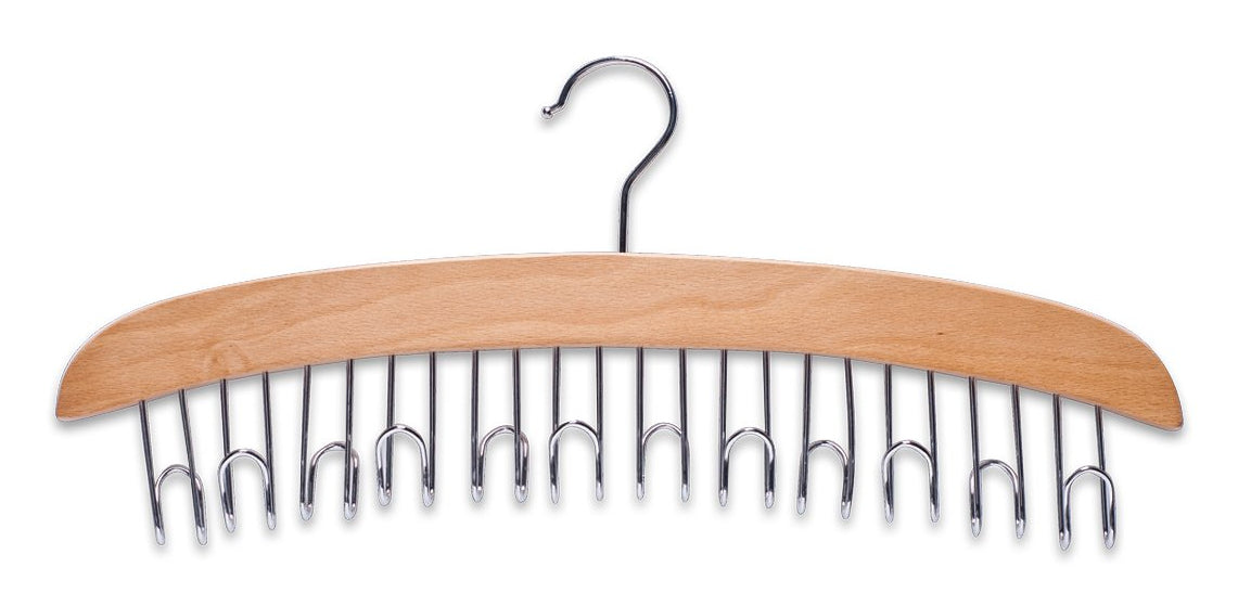 Zeller Present Wandgarderobe 12 Haken – Buche/Metall – natur/silber – 430 × 180 × 55 mm