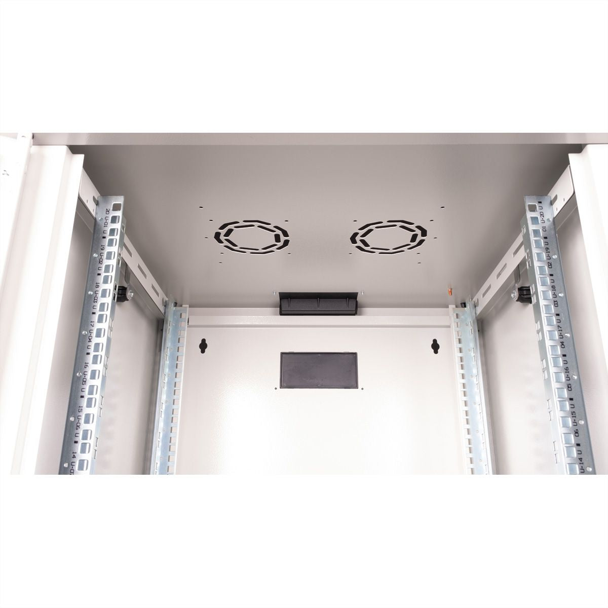 ROLINE Pro – 19" Wandverteiler 20U, IP20, abschliessbar, 600 × 600 × 996 mm, lichtgrau, Stahl