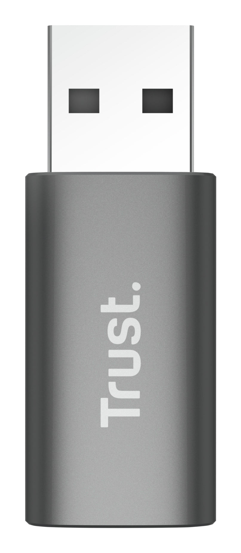 Trust Calyx Adapter USB-A zu USB-C – 2er-Pack, Plug & Play, USB 1.0/1.1 (12 Mbit/s), Grau