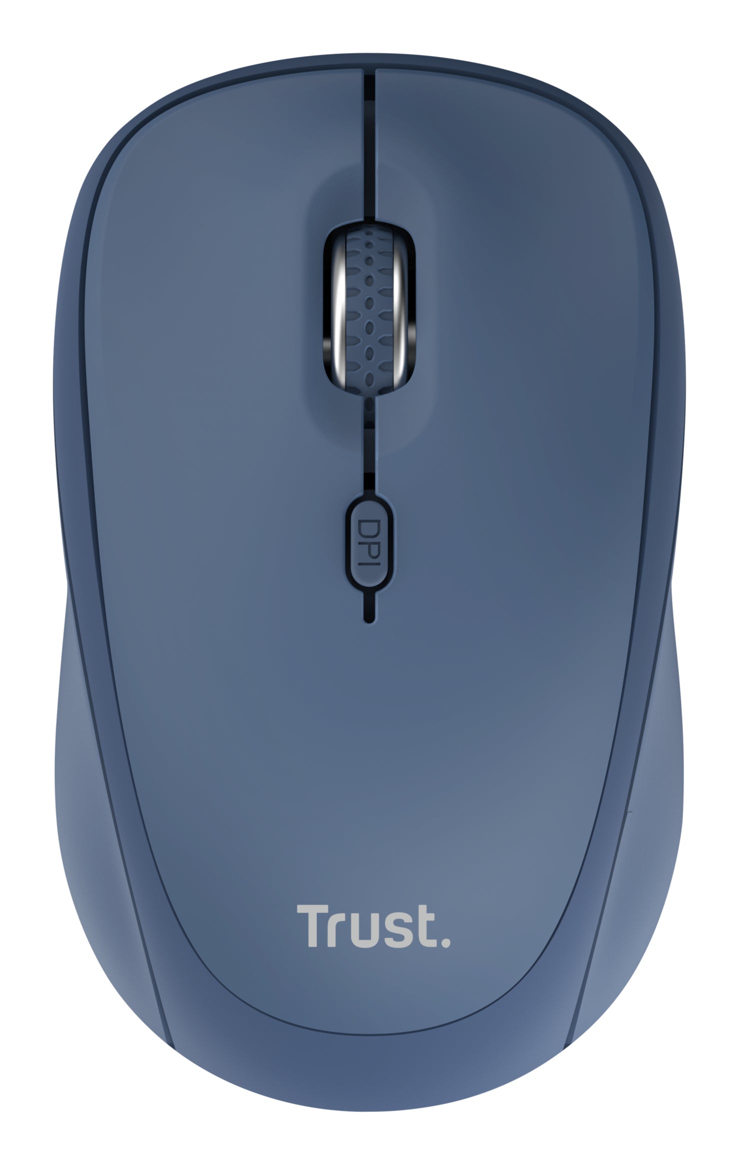 Trust Yvi+ multi Device – Maus – Kabellos (Bluetooth/2,4 GHz), 1600 DPI, beidhändig, Blau