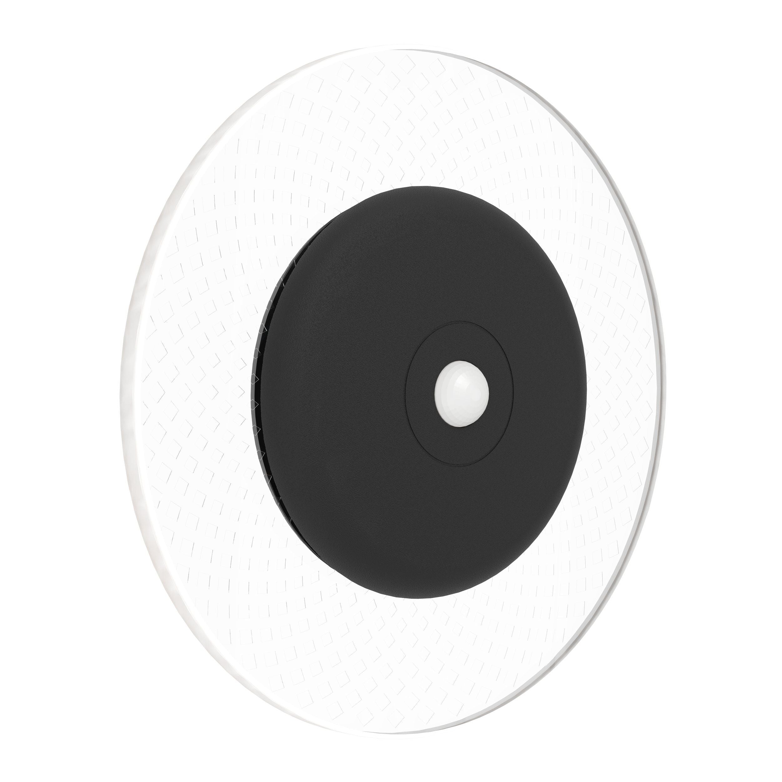 EGLO Wandleuchte Trepella – Ø 11,5 × 0,6 cm, 85 lm, 0,7 W, RGBW, 3000 K, dimmbar, schwarz, Akku, Fernbedienung