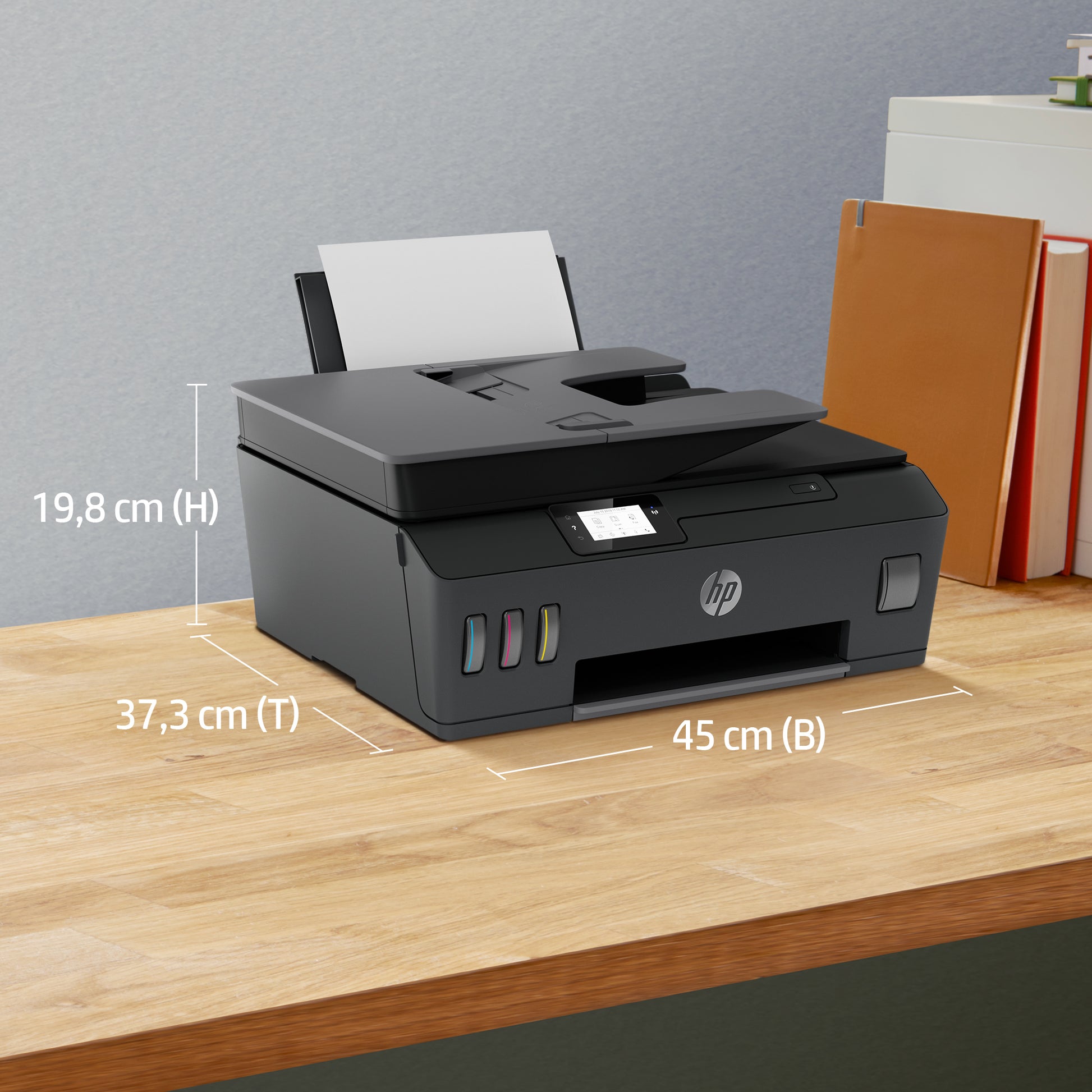 HP Smart Tank Plus 655 – Farbiges Tintenstrahl-MFP A4, 4-in-1 – USB/WLAN – Duplex, ADF – 11 S./Min. S/W, 5 S./Min. Farbe