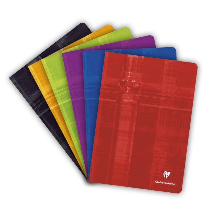 Clairefontaine Notizheft A4, liniert, Klammerheftung, Karton, 120 Seiten, 90 g/m² – sortiert