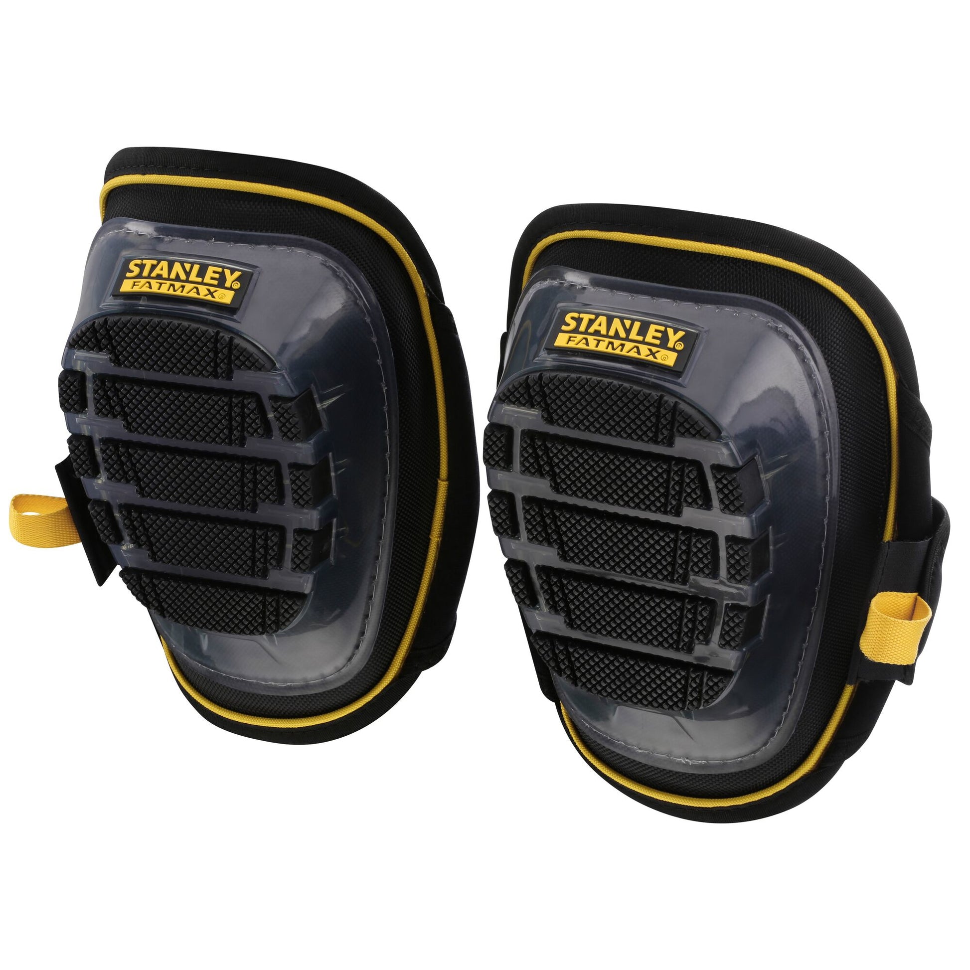 Stanley FatMax Gel-Knieschützer – Universalgrösse – Gel/Nylon/Gummi, Gelb/Schwarz, Klettverschluss